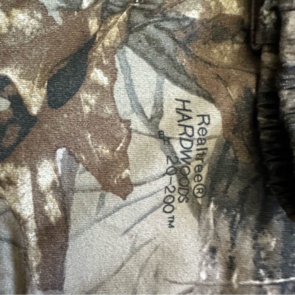 Pella Realtree Hardwoods Camo Full Zip Jacket Vintage Mens Size 2X REG Mesh Line - Picture 3 of 15